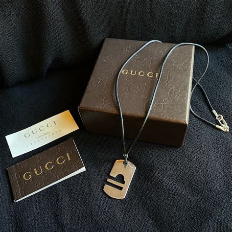 Gucci Libra Tag Pendant Necklace 